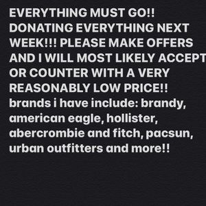 EVERYTHING MUST GO! make an offer🤩